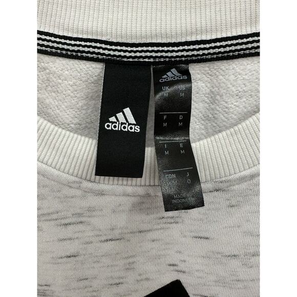 Mens Adidas Size Medium For Creators Only Sweat Shirt Longsleeve Heather White - Picture 3 of 6